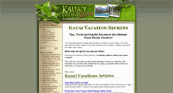 Desktop Screenshot of kauaivacationsecrets.com